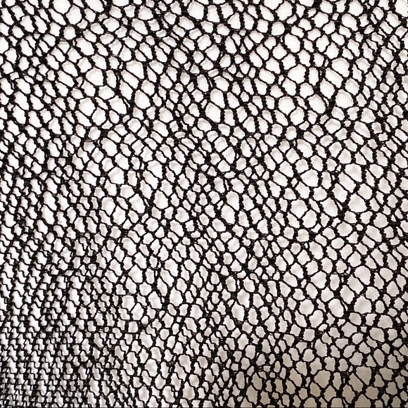 Sheer slinky black material scoop neck short sleeve swimsuit cover up tunic top - Picture 3 of 5